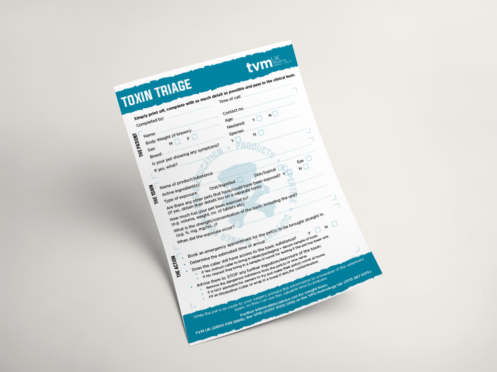 TVM Toxin Triage Sheet