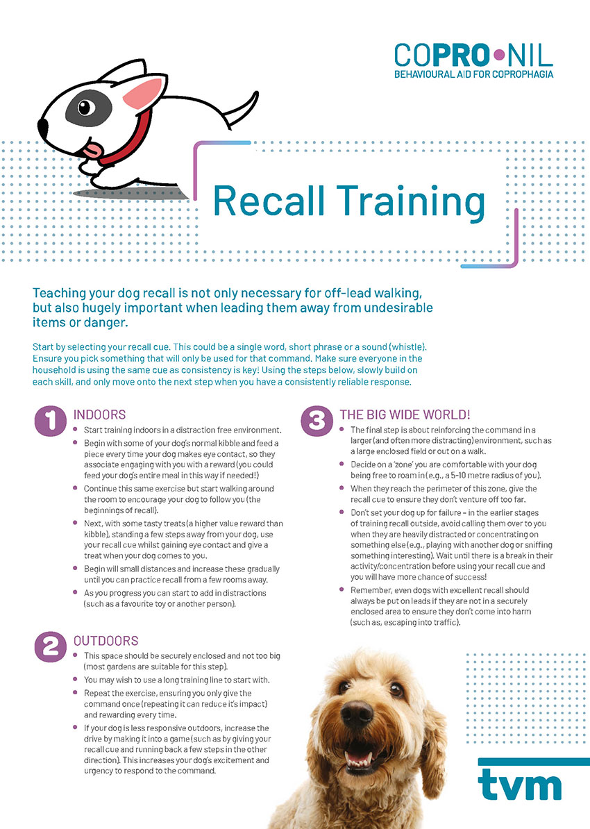 Training guide - Coprophagia 